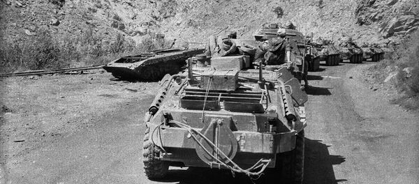 Колонна советский на трассе в Афганистане - Sputnik Южная Осетия