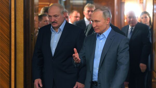 Встреча президента РФ В. Путина с президентом Беларуси А. Лукашенко  - Sputnik Южная Осетия