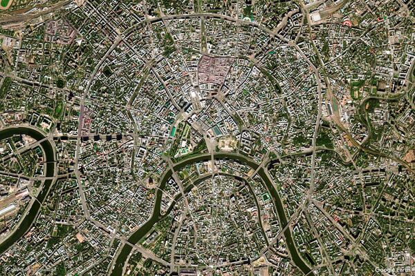 Изображение из космоса города Москвы, Россия - Sputnik Южная Осетия