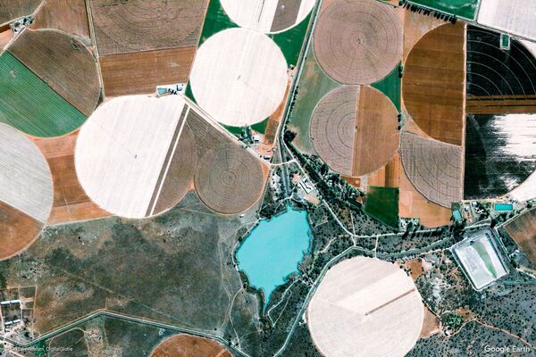 Изображение из космоса местности в провинции Ксарип, ЮАР - Sputnik Южная Осетия
