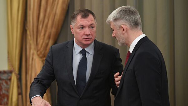 Заместитель председателя правительства РФ Марат Хуснуллин (слева) - Sputnik Южная Осетия