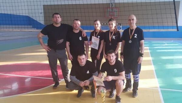 В Цхинвале завершился турнир по волейболу, посвященный Дню защитника Отечества  - Sputnik Южная Осетия