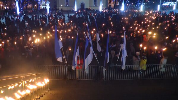 В Эстонии националисты устроили факельное шествие в честь Дня независимости республики - Sputnik Южная Осетия