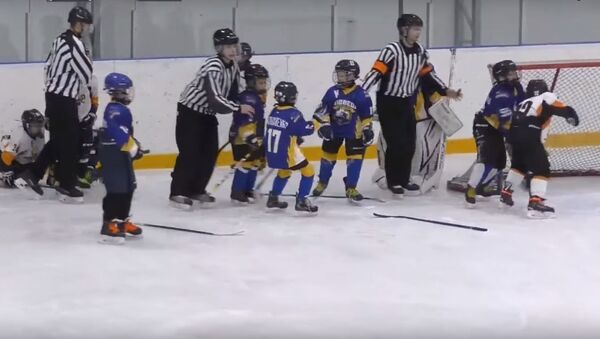 Массовая драка на детском хоккейном матче, видео - Sputnik Южная Осетия
