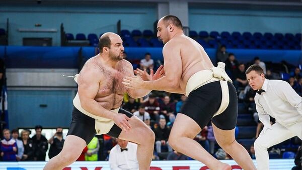Заур Караев и Дмитрий Биченов – чемпионы России по сумо - Sputnik Южная Осетия