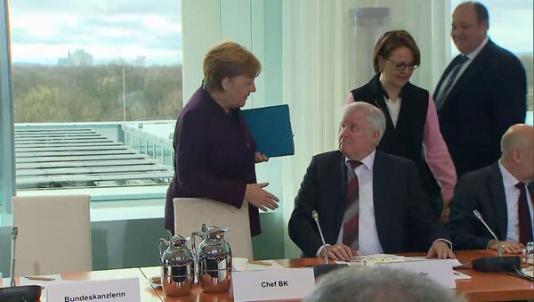 Заразительная шутка: министр МВД Германии отказался пожать руку Меркель из-за коронавируса - Sputnik Южная Осетия
