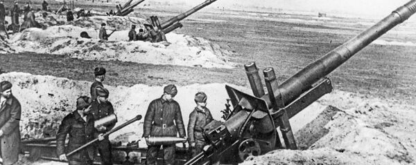 Бой за Данциг. Тяжелая артиллерия 2-го Белорусского фронта. Бой за Данциг. Тяжелая артиллерия 2-го Белорусского фронта. - Sputnik Южная Осетия