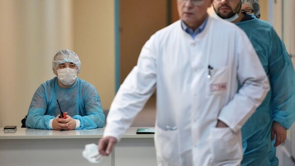 Отделение для людей с подозрением на коронавирус в Боткинской больнице - Sputnik Южная Осетия