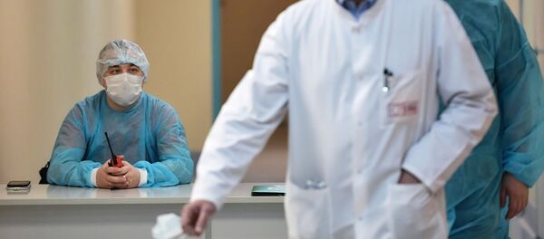 Отделение для людей с подозрением на коронавирус в Боткинской больнице Отделение для людей с подозрением на коронавирус в Боткинской больнице - Sputnik Южная Осетия