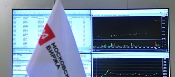 Московская биржа перед открытием торгов  Московская биржа перед открытием торгов  - Sputnik Южная Осетия