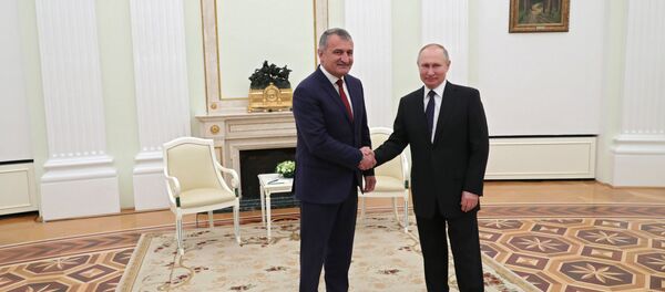 Встреча президента Рф Владимира Путина и президента Южной Осетии Анатолия Бибилова - Sputnik Южная Осетия