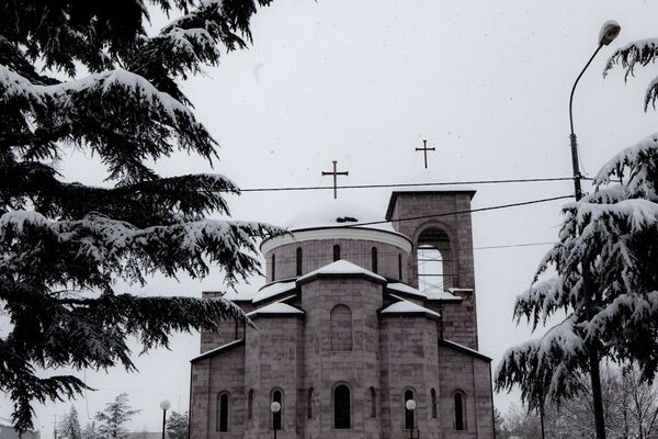 Цхинвал в снегу - Sputnik Южная Осетия