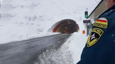 Снегопад на Транскаме