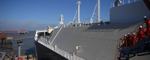 Танкер Владимир Русанов с партией СПГ в порту Китая Танкер Владимир Русанов с партией СПГ в порту Китая - Sputnik Южная Осетия