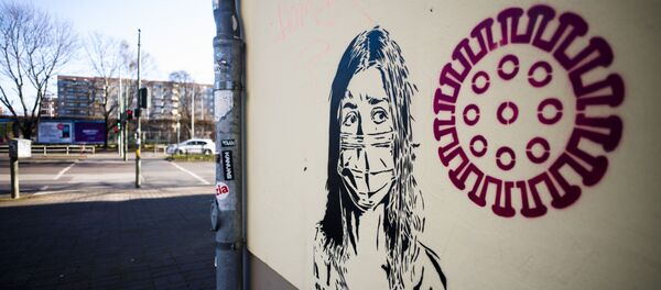 Граффити на тему коронавируса в Берлине - Sputnik Южная Осетия