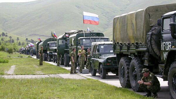 На центральной базе Российского военного контингента на аэродроме Слатина в Косово - Sputnik Южная Осетия