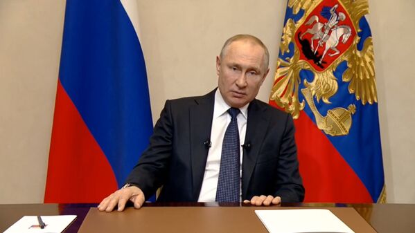 Владимир Путин выступил с обращением к нации - Sputnik Южная Осетия