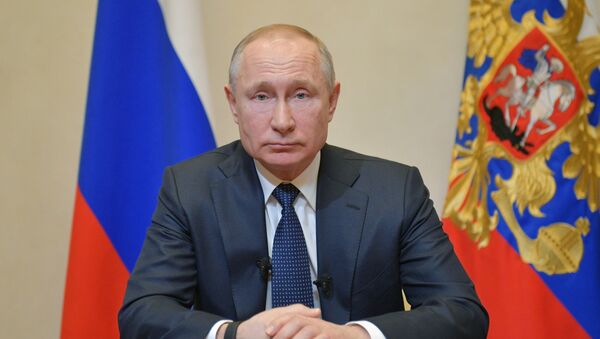 Президент РФ В. Путин выступил с обращением в связи с коронавирусом  - Sputnik Южная Осетия
