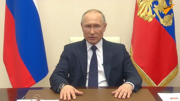 Владимир Путин выступает с обращением к нации - прямой эфир - Sputnik Южная Осетия