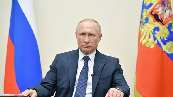 Президент РФ В. Путин выступил с обращением к гражданам - Sputnik Южная Осетия