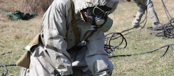 Войска РХБ защиты развернули мобильные посты Войска РХБ защиты развернули мобильные посты - Sputnik Южная Осетия