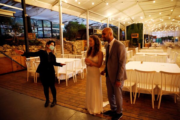 Израильские молодожены во время свадебной церемонии  - Sputnik Южная Осетия