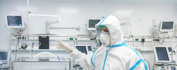 Открытие перепрофилированного корпуса в центре им М.И. Сеченова для лечения пациентов с коронавирусом Открытие перепрофилированного корпуса в центре им М.И. Сеченова для лечения пациентов с коронавирусом - Sputnik Южная Осетия