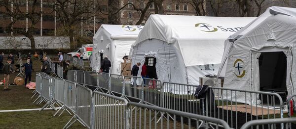 Полевой госпиталь в Центральном парке Нью-Йорка Полевой госпиталь в Центральном парке Нью-Йорка - Sputnik Южная Осетия