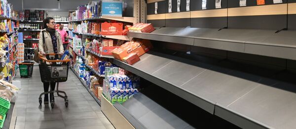 Пустые полки в супермаркете в Мадриде - Sputnik Южная Осетия