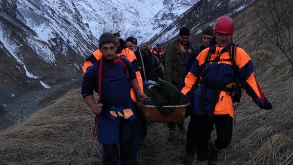 Спасательная операция в горах Северной Осетии - Sputnik Южная Осетия