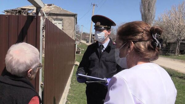 Милиция проверяет, как соблюдают карантин в Цхинвальском районе - Sputnik Южная Осетия