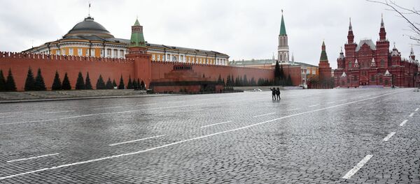Красная площадь в Москве во время режима самоизоляции жителей Красная площадь в Москве во время режима самоизоляции жителей - Sputnik Южная Осетия