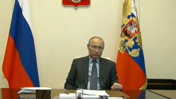 Онлайн-конференция Владимира Путина с губернаторами по коронавирусу - прямой эфир - Sputnik Южная Осетия