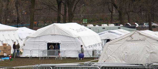 Полевой госпиталь в Центральном парке Нью-Йорка - Sputnik Южная Осетия