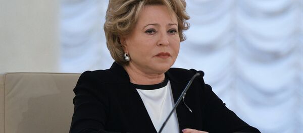 Председатель Совета Федерации РФ Валентина Матвиенко Председатель Совета Федерации РФ Валентина Матвиенко - Sputnik Южная Осетия
