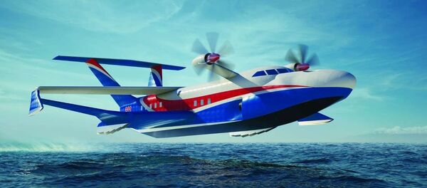 Перспективный тяжелый  экраноплан А-050 Чайка-2 - Sputnik Южная Осетия