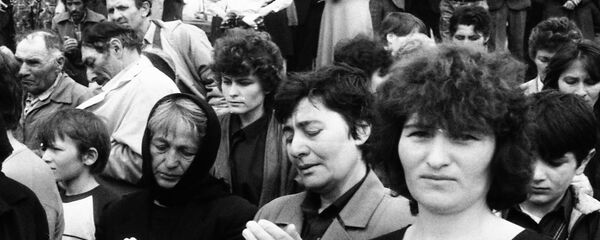 Годовщина Зарской трагедии,1990-е годы Годовщина Зарской трагедии,1990-е годы - Sputnik Южная Осетия