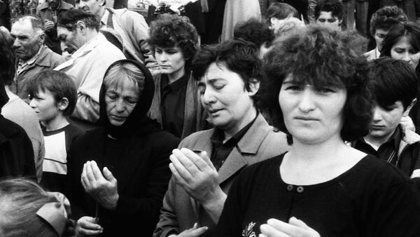 Годовщина Зарской трагедии,1990-е годы - Sputnik Южная Осетия