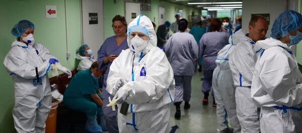 Госпиталь COVID-19 в ГКБ №15 имени О. М. Филатова - Sputnik Южная Осетия