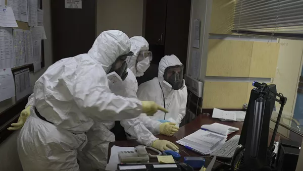 Госпиталь COVID-19 в больнице № 122 им. Л. Г. Соколова