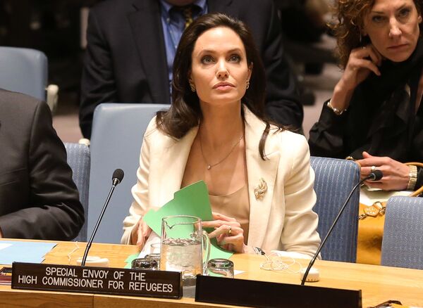 Актриса Анджелина Джоли на сессии Совбеза ООН  - Sputnik Южная Осетия