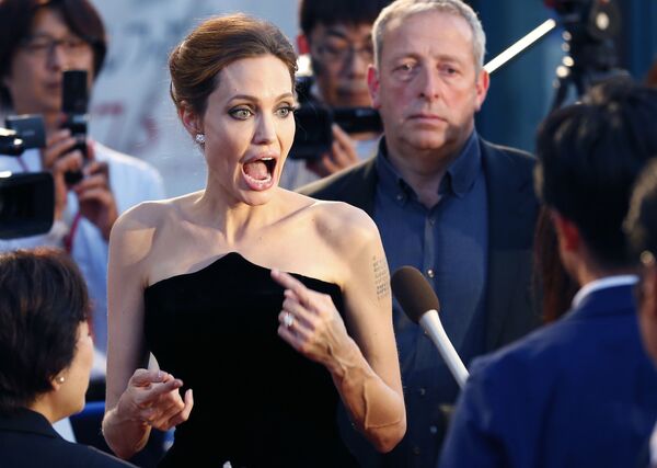 Американская актриса Анджелина Джоли во время премьера фильма Малефисента в Японии  - Sputnik Южная Осетия