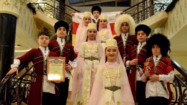 Детский ансамбль Кафт на фестивале в Москве - Sputnik Южная Осетия