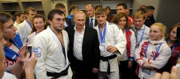 Президент РФ на чемпионате мира по дзюдо Президент РФ на чемпионате мира по дзюдо - Sputnik Южная Осетия