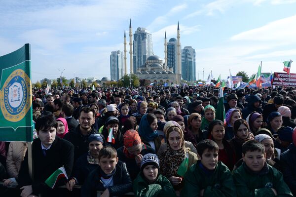 Митинг в поддержку Рамзана Кадырова в Грозном - Sputnik Южная Осетия