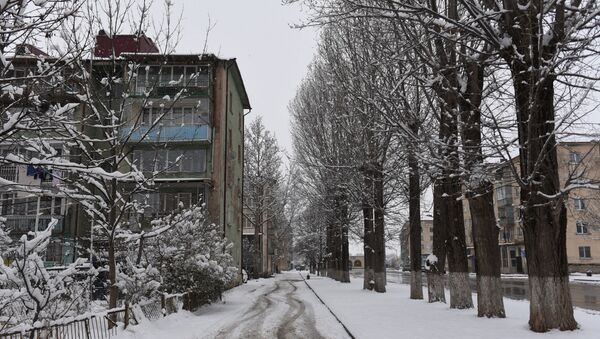 Снегопад в Цхинвале - Sputnik Южная Осетия