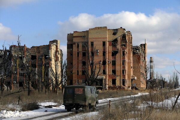 Разрушенные здания в Донецке - Sputnik Южная Осетия