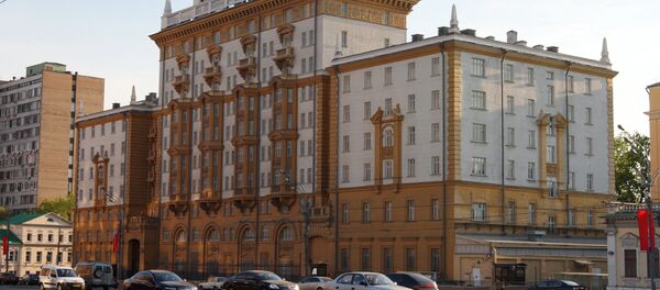 Здание американского посольства в Москве Здание американского посольства в Москве - Sputnik Южная Осетия