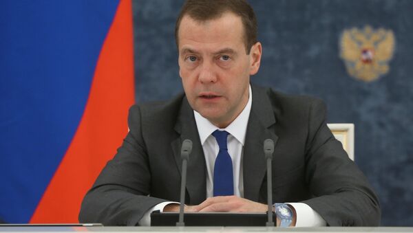 Председатель правительства РФ Дмитрий Медведев - Sputnik Южная Осетия