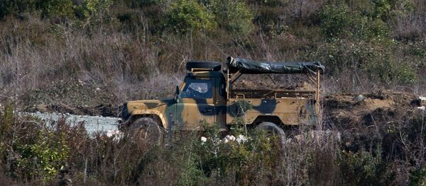 Военный автомобиль турецкой армии на территории Турции. - Sputnik Южная Осетия